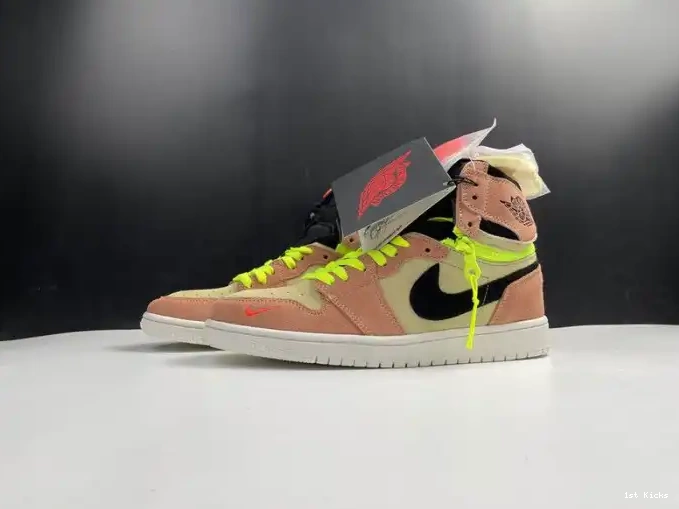 1st Kicks Shoes Air Peach 1 Switch CW6576-800 High Jordan 0615